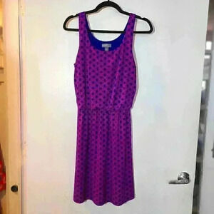 Market & Spruce Blue and Pink Tank Dress, Size Small